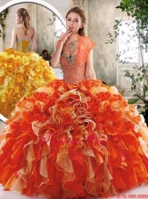 New Style Sweetheart Quinceanera Dresses with Beading and Ruffles SJQDDT216002FOR