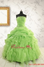Perfect Green Quinceanera Dresses with Beading and RufflesFNAO882FOR