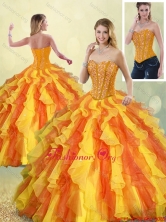 Perfect Multi Color Sweetheart Quinceanera Gowns with Beading SJQDDT186002-2FOR
