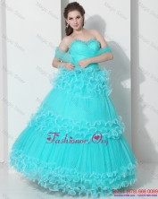 Perfect Sweetheart Quinceanera Dresses with Ruffled Layers and BeadingWMDQD001FOR