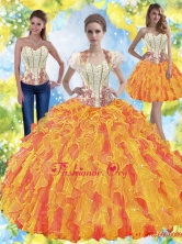 Sturning Beaded Sweetheart Quinceanera Dresses with RufflesSJQDDT38001FOR
