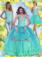 2015 Inexpensive Ball Gown Sweetheart Quinceanera Dresses with Beading SJQDDT56001FOR