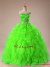 2015 Perfect Sweetheart Quinceanera Dresses with Beading and Ruffles SWQD009-5FOR