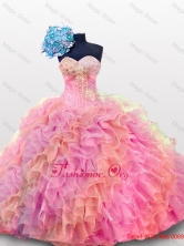 2015 Perfect Sweetheart Quinceanera Dresses with Sequins and Ruffles SWQD012-5FOR