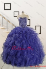 2015 Pretty Sweetheart Quinceanera Dresses with Sequins and Ruffles FNAO7751FOR