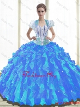 Exclusive Sweetheart Quinceanera Dresses with Beading and Ruffles SJQDDT38002-1FOR