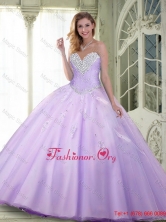 Sturning Beaded and Appliques Quinceanera Dresses in Lavender SJQDDT85002FOR