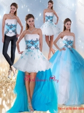 2015 Strapless Multi Color Detachable Quinceanera Dress with Appliques and Beading TXFD09030137TZA2FOR