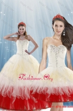 2015 Unique Multi-Color Detachable Quinceanera Dresses with Beading XFNAOA11TZFOR