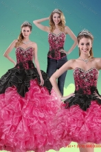 2015 Unique Multi Color Detachable Quinceanera Dresses with Beading and Ruffles XFNAOA16TZA1FOR