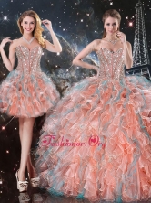 2016 Fashionable Ball Gown Sweetheart Detachable Sweet 16 Gowns for Fall QDDTA99001FOR