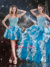 2016 Pretty Sweetheart Multi Color Detachable Sweet 16 Dresses with BeadingQDDTA104001FOR