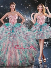 Best Ball Gown Sweetheart Detachable Quinceanera Dresses with RufflesQDDTA91001FOR