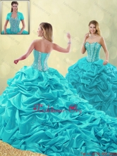 Cheap Beading and Pick Ups Detachable Quinceanera Gowns with Court Train SJQDDT192002FOR