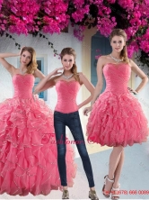 Custom Made Paillette Detachable Quinceanera Dresses with Strapless for 2015 XFNAO744TZA1FOR