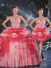 Fashionable Puffy Sweetheart Detachable Beading Quinceanera Gowns for Winter   QDDTA101001FOR