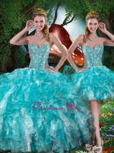 Hot Sale Sweetheart Detachable Quinceanera Dresses with Beading for SummerQDDTA79001FOR