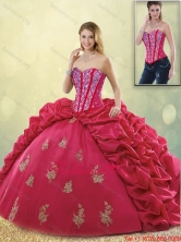 Latest Brush Train Beading Detachable Quinceanera Dresses in Coral Red SJQDDT191002-1FOR