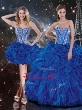 New Style Sweetheart Detachable Beading Quinceanera Dresses in BlueQDDTA107001FOR