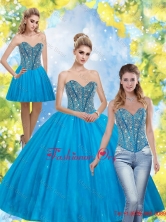Perfect Beading Sweetheart Detachable Quinceanera Dresses for 2015 QDDTA70001FOR