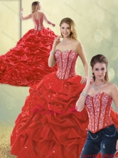 Perfect Sweetheart Detachable Quinceanera Dresses with Beading and Pick Ups SJQDDT192002-1FOR