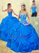 Popular Fall Blue Detachable Quinceanera Gowns with Pick Ups SJQDDT185002-6FOR