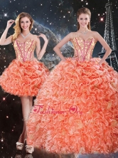 Pretty Detachable Sweetheart Beading and Ruffles Quinceanera Dresses QDDTA96001FOR