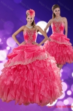 The Super Hot Strapless Detachable Quinceanera Dresses with Ruffles and Appliques XFNAO068TZFOR
