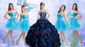 Customized Taffeta Bubles and Beaded Sweet 16 Dress and Short Baby Blue Dama Dresses ZTQD043ZHTZ001FOR 