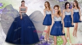New Arrivals Beaded Tulle Quinceanera Dress and Exquisite V Neck Sequined Dama Dresses  YCQD038-1ZHTZ002FOR