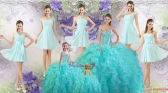 Perfect Beaded Aqua Blue Quinceanera Dresses and Light Blue Dama Dresses and Lovely Straps Mini Quinceanera Dresses QDDTA75002ZHTZ001FOR
