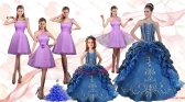 Ruffles and Beading Sweetheart Quinceanera Dress and Lilac Short Prom Dresses and Cute Halter Top Little Girl Dress XFNAOA62ZHTZ002FOR