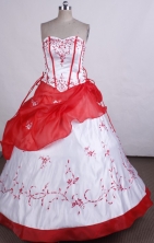Affordable Ball gown Sweetheart-neck Floor-length Quinceanera Dresses Style FA-C-066