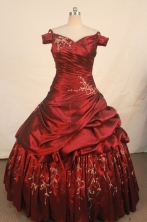 Beautiful Ball Gown Off The Shoulder Neck Floor-length Quinceanera Dresses Embroidery Style FA-Z-030