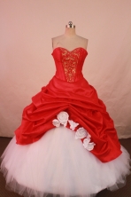 Beautiful Ball gown Sweetheart-neck Floor-length Quinceanera Dresses Style FA-W-281