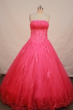 Cheap Ball gown Strapless Floor-length Quinceanera Dresses Style FA-W-250