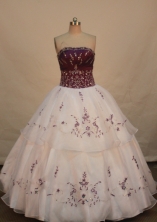 Classical Ball gown Strapless Floor-length Quinceanera Dresses Style FA-W-230