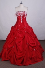 Elegant Ball gown Strapless Floor-length Quinceanera Dresses Style FA-C-048
