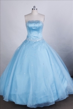 Elegant Ball gown Strapless Floor-length Quinceanera Dresses Style FA-C-71