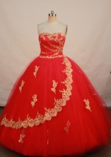 Elegant Ball gown Strapless Floor-length Quinceanera Dresses Style FA-W-235