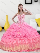Exclusive Sweetheart 2015 Quinceanera Gown with Pick Ups and Beading QDDTA19002FOR