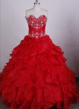 Exquisite Ball gown Sweetheart-neck Floor-length Quinceanera Dresses Style FA-C-039