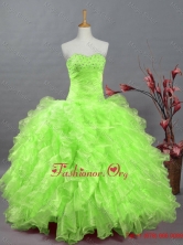 Gorgeous Sweetheart Quinceanera Dresses in Spring Green for 2015 Fall SWQD002-5FOR