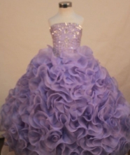Lovely Ball Gown Strapless Floor-length Quinceanera Dresses Appliques with Sequins Style FA-Z-0298
