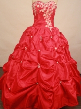 Low price ball gown sweetheart-neck floor-length quinceanera dreses Style X0424105