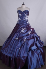 Popular Ball gown Sweetheart-neck Floor-length Quinceanera Dresses Style FA-C-054
