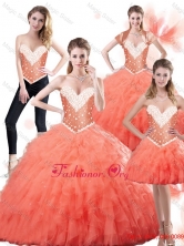 Super Hot Sweetheart Watermelon Quinceanera Dresses for 2015 SJQDDT83001FOR