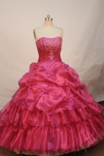 The most Popular Ball gown Strapless Floor-length Quinceanera Dresses Style FA-W-223