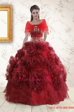 Unique Quinceanera Dresses with Hand Made Flowers for 2015 Fall XFNAO697AFOR