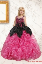 Exclusive Pink Flower Girl Dress with Beading and RufflesXFLGA16FOR